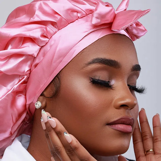 Silk Bonnet with Hair Tie